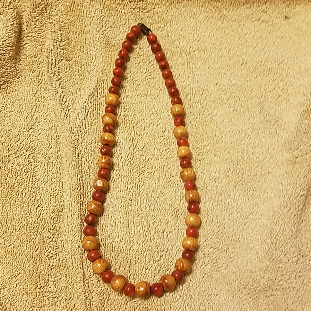 Wooden Beaded Necklace